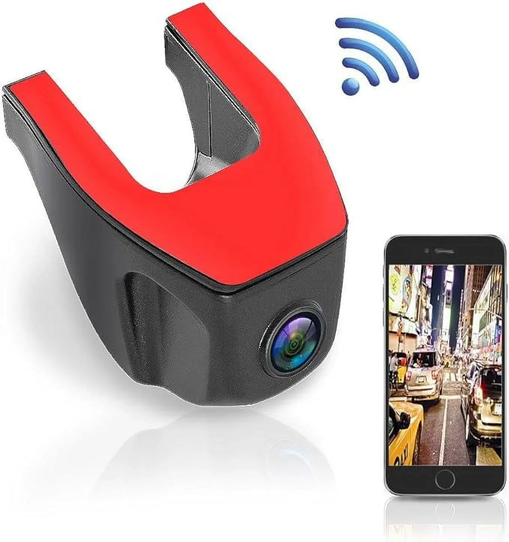 Cam Open - - Car 1080p Dash Video RED/BLACK Wifi Upgraded Dashboard Box HD Camera Pyle