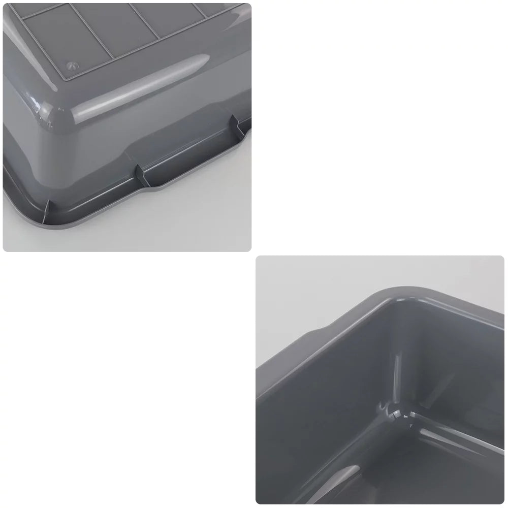 Utility Tubs, Large 32 4 Tote Commercial special edition Bus L Box Pack Bus Gray Teyyvn Box, Plastic
