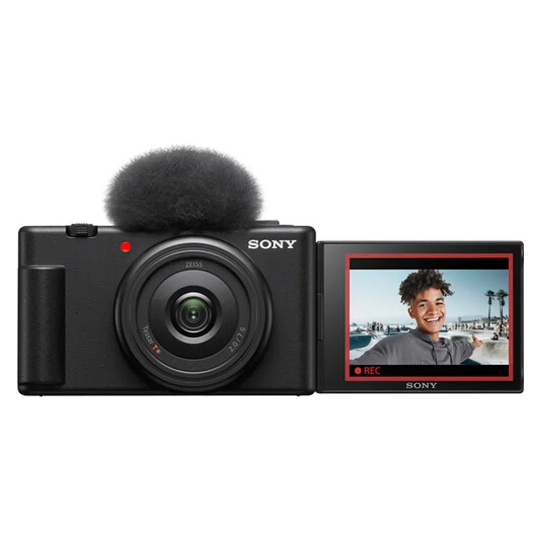 Pack Bundle (Black) + Case Camera 2 ZeeTech Vlogging + Accessory ZV-1F with + SanDisk 128GB Memory Tripod Card