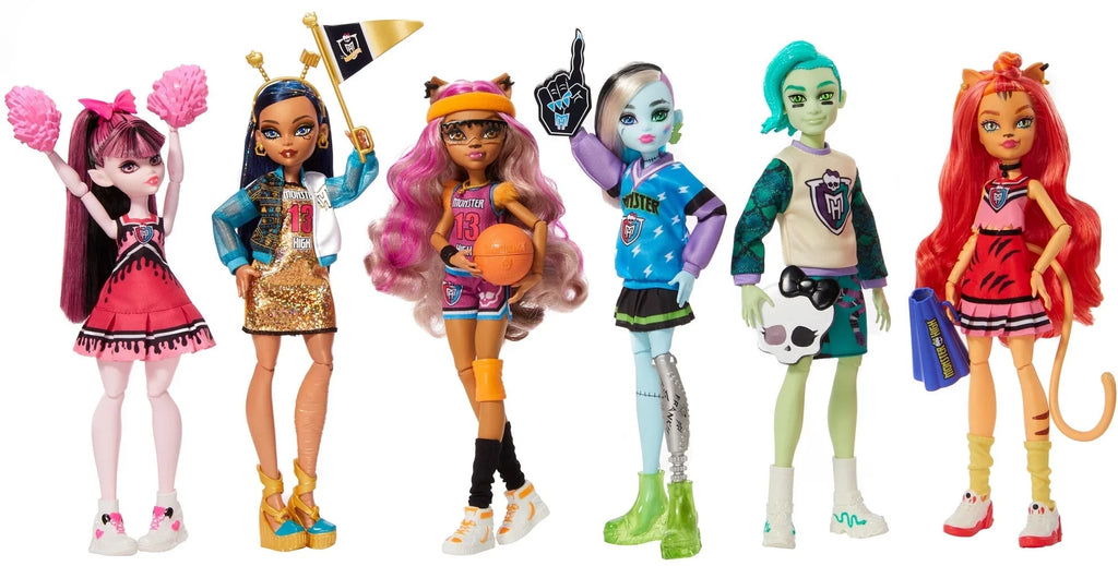 Set High & Ghoul Collectible Spirit Dolls Doll 5 Sport Draculaura with Monster Other 6-Pack, Theme,