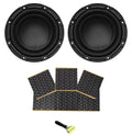 (2) Audio Subwoofer Watt classic Audio 1500 Polk DB842DVC 8” 4-Ohm Sub+Rockmat Car Dual