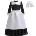 Series with Cosplay Clothes Long TV Hkiytime Wednesday Halloween Addams Wig 2022 Kids Outfit Sleeve Dress Girls Skirt Dress