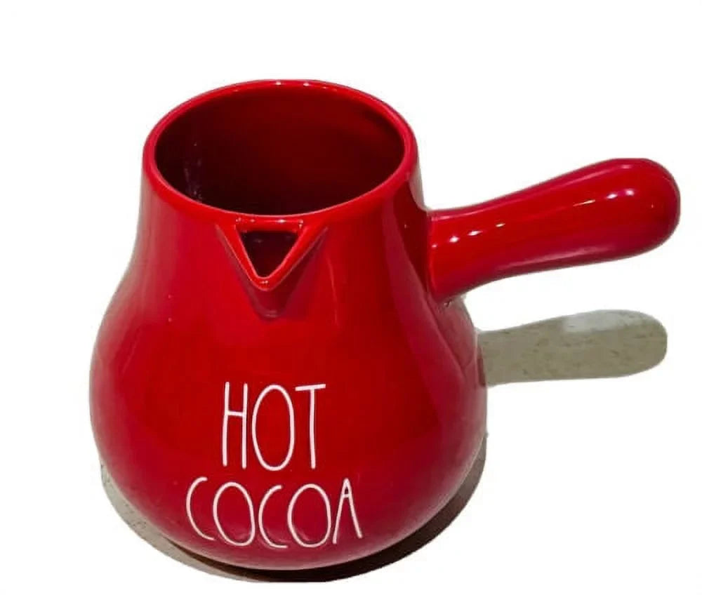 Pot White Red Rae LL Letter Ceremic HOT Kitchen COCOA with Dunn