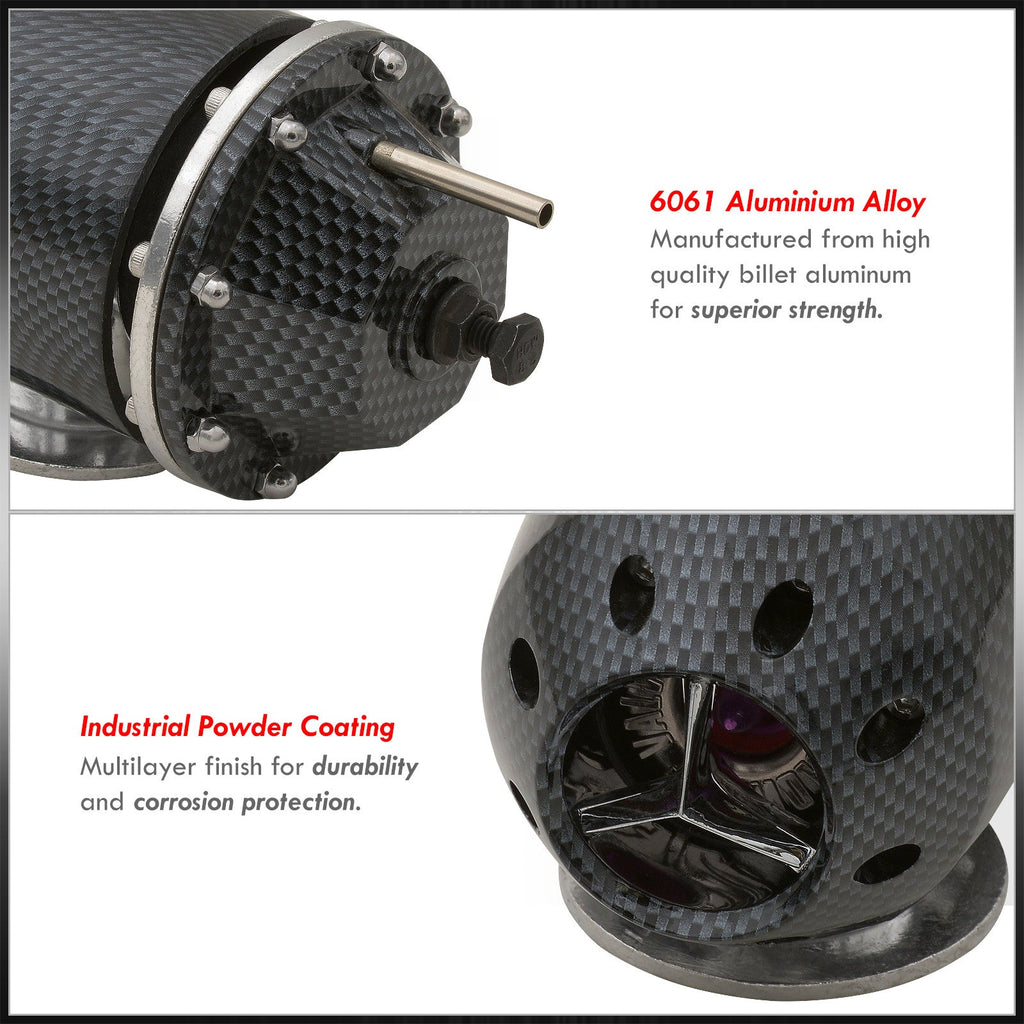 Universal Fiber) Aluminum high quality (Carbon Style Valve Off Kit BOV Billet Blow - Adapter Flange O-Ring Turbo SQV Weldable Turbocharger + Charger