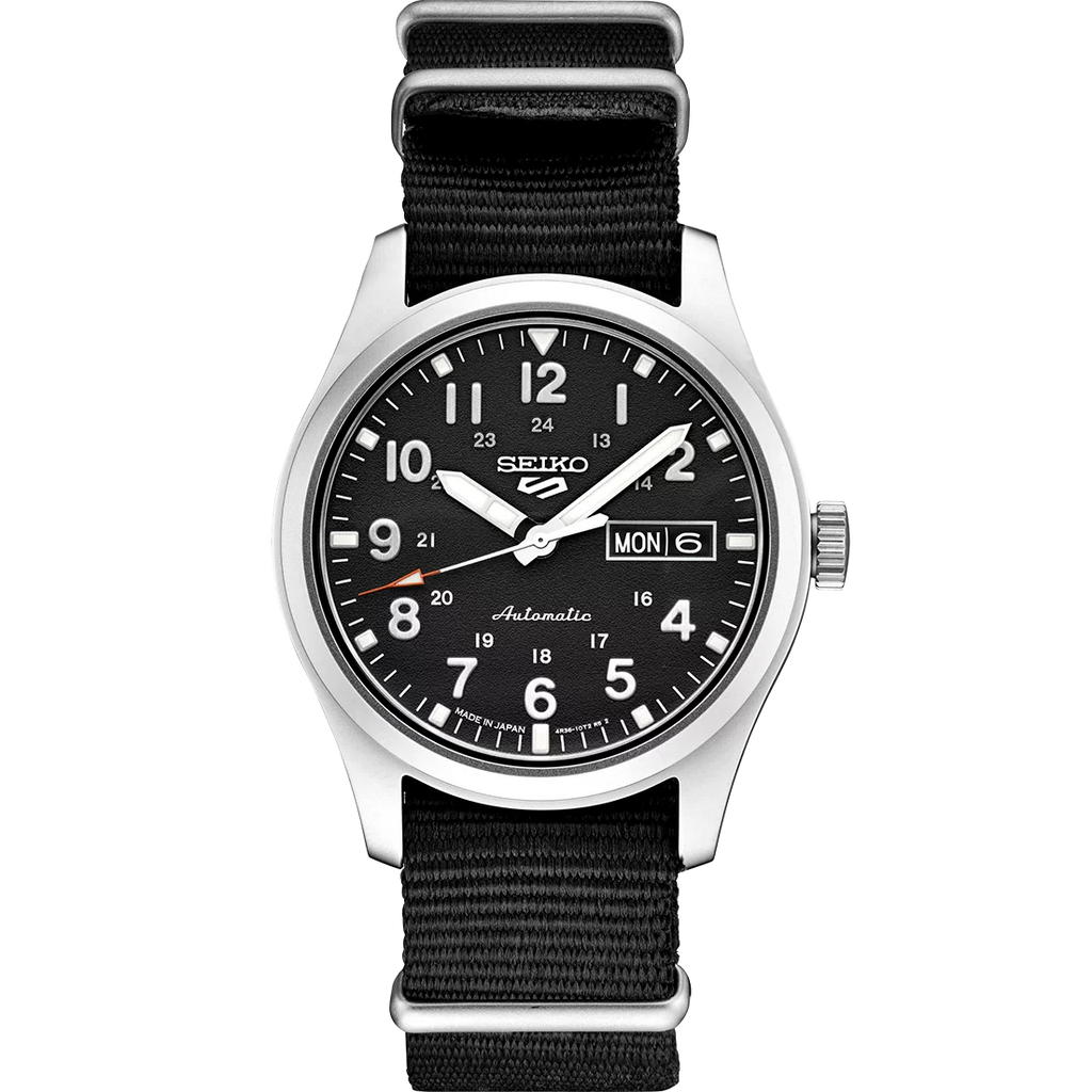39.4mm Black 5 SRPG37 Designice Sports Stainless Men's Watch high quality Steel