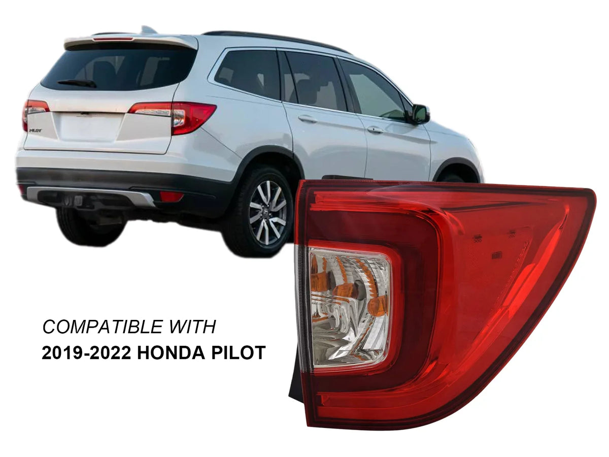 HO2805120 Side Bulb Right Tail for Light 33500TG7A11 APA 2020 Replacement with 2022 2021 2019 Outer Passenger Pilot