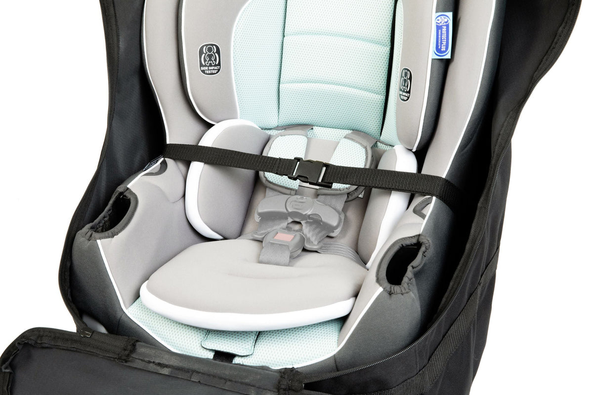 Black Wheelie Childress and Travel Car J.L. Carrier Seat with Wheels, Bag