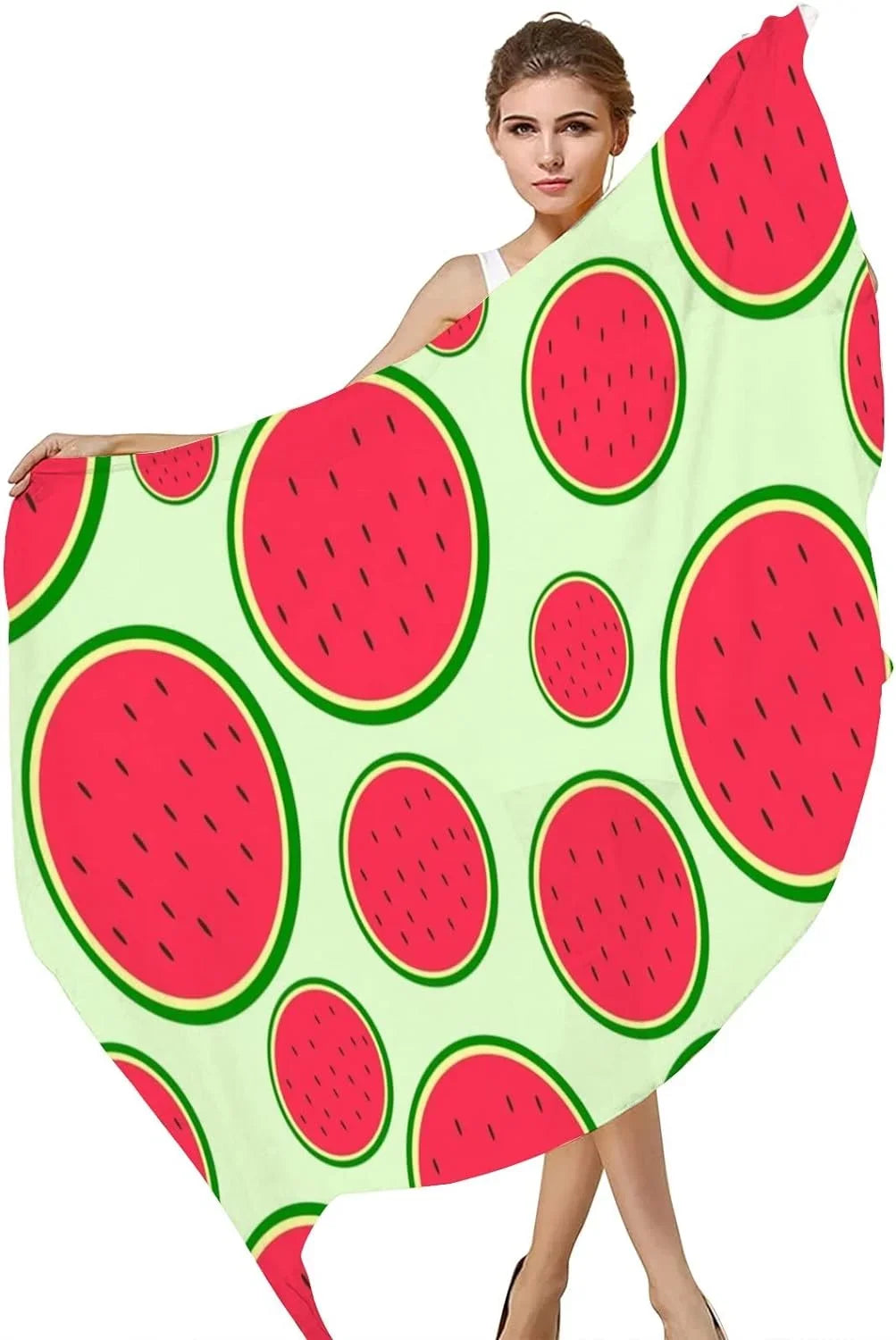 Shawl Lightweight high quality Hyjoy Seeds Scarf for Long Wrap Girls With Silk Scarves Women Neck Watermelon