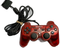 Controller Used OEM trendy Red Clear PlayStation 2