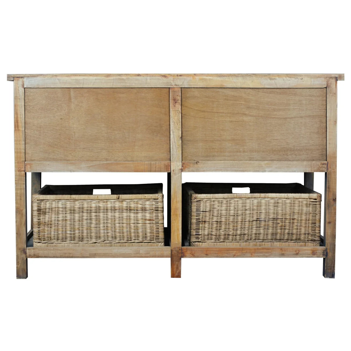 Brown Driftwood Double - Sideboard 61 Cottage trendy CC-TAB228S-DW Sunset Bay Trading in.