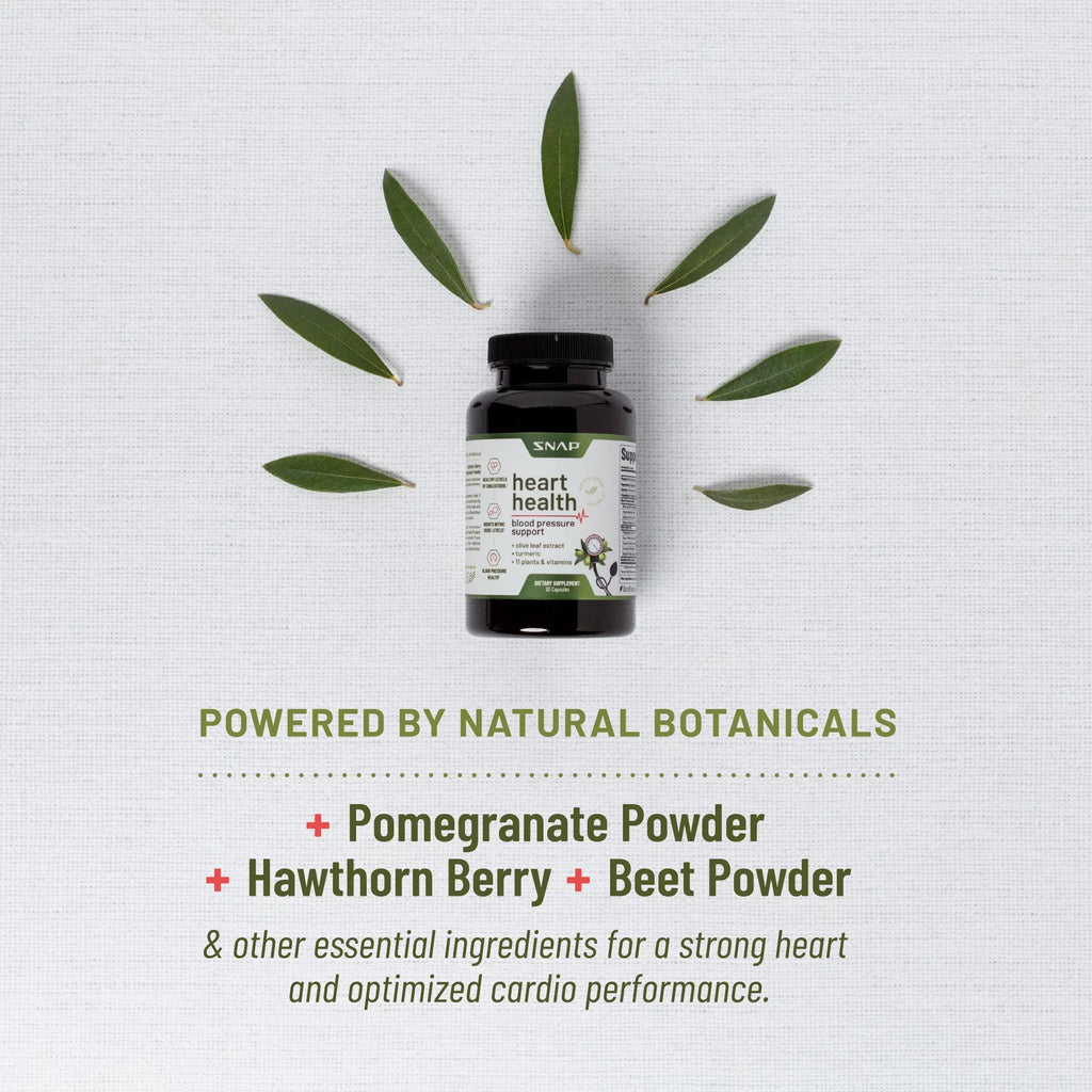 Heart + 90 Supplement Capsules and Health trendy Nitric Bundle, Booster Oxide 60 Snap Supplements