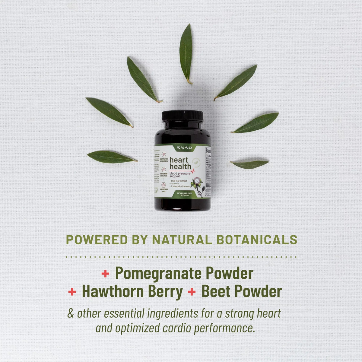 Heart + 90 Supplement Capsules and Health trendy Nitric Bundle, Booster Oxide 60 Snap Supplements