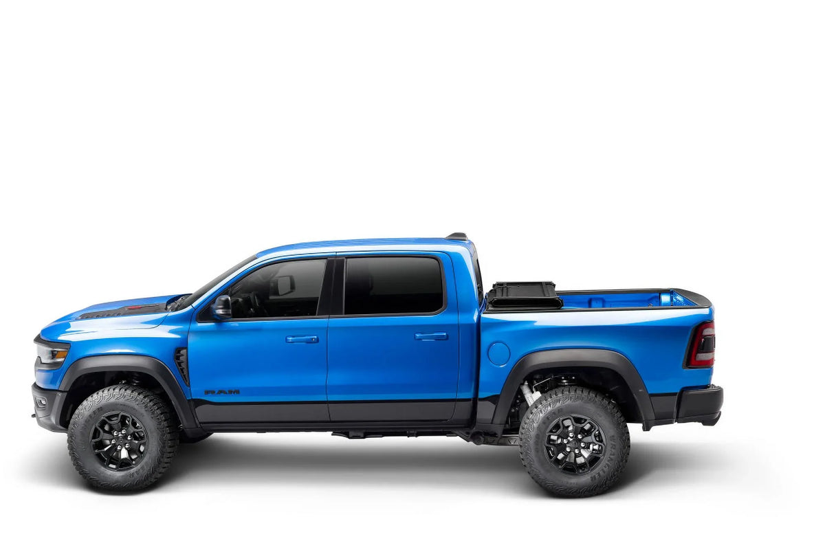 with Cover | 1500 Bed (Split) 2019 Folding Truck Compatible - Tonneau w/ w/o e-Series 2024 by Soft (76.3") Multi-Function Trifecta Bed 4" and Taiate Ram high quality Dodge | RealTruck 6' Extang 77422
