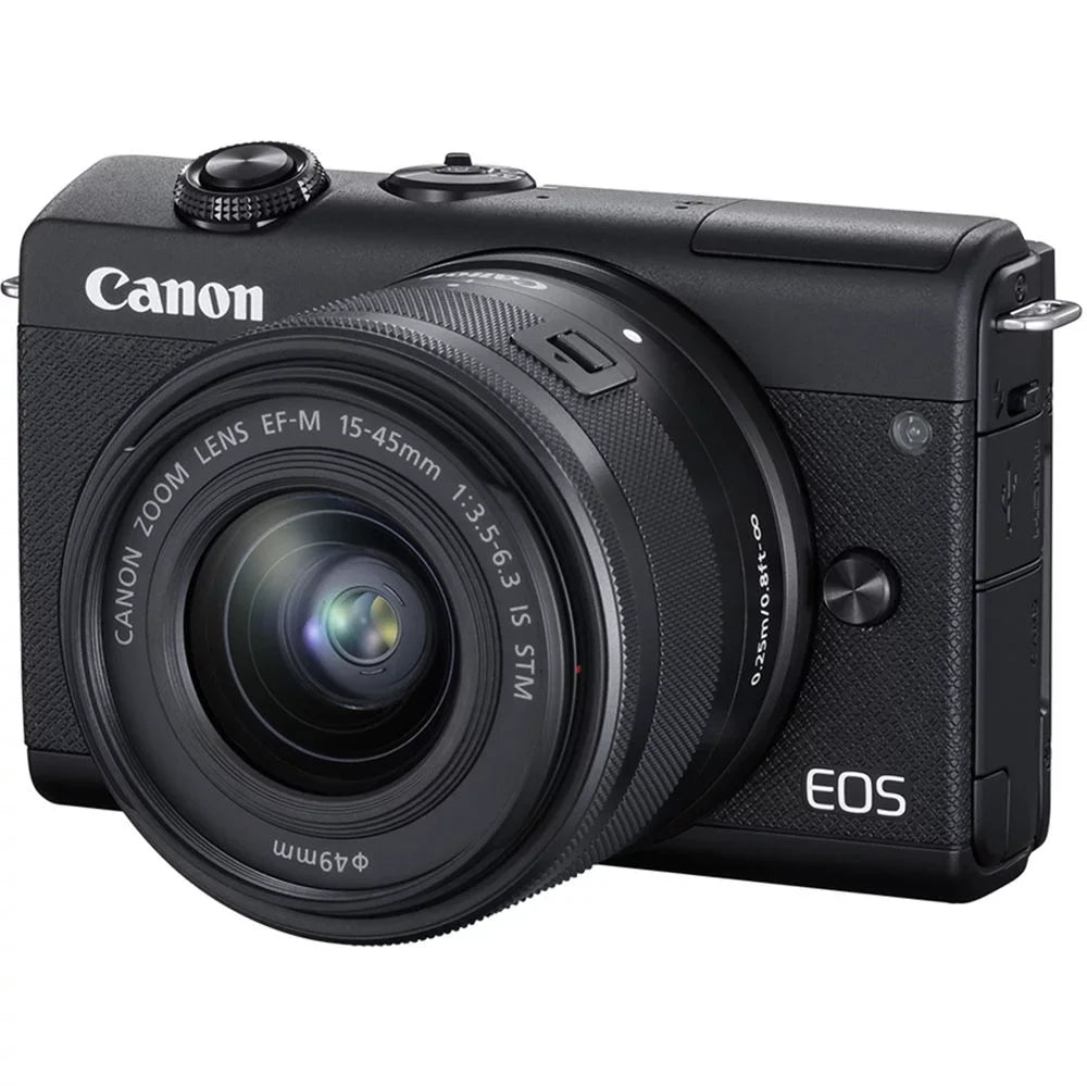 15-45mm - Accessory 20PC EOS Lens Bundle with Camera Digital (Black) new Canon M200