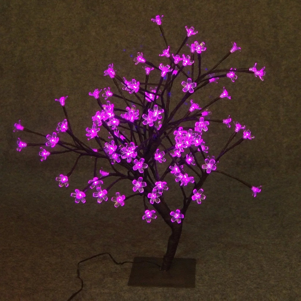 208-Inch, LED Floral Lights Gift Hi-Line Bonsai classic Pink Ltd Tree,
