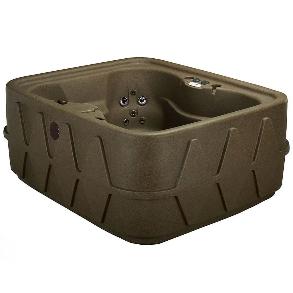 Powered Tub AR-400 w/LED Jacuzzi® Jet- Spas Select special edition - Hot Person Play 4- By waterfall Brownstone 20 and - Plug Aquarest