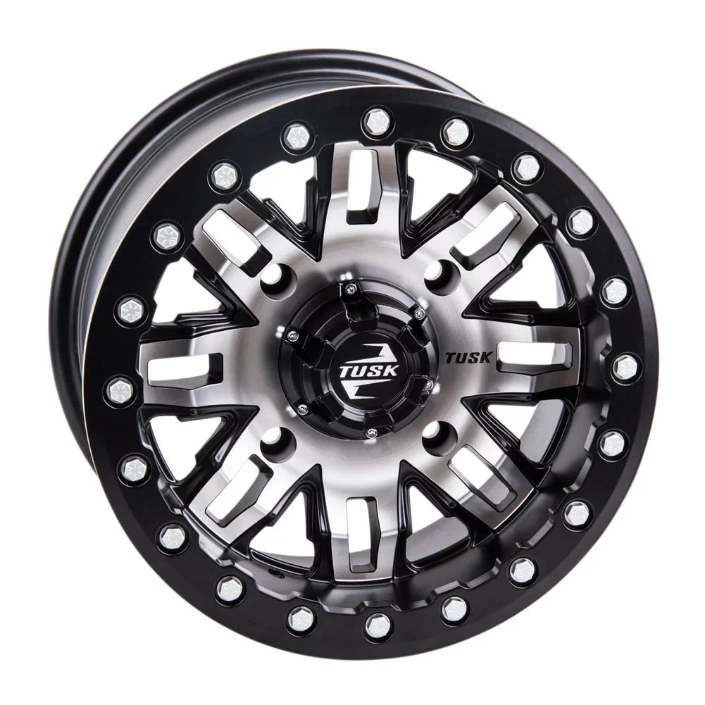 Beadlock Wolverine Wheel 1000 RMAX YAMAHA + Teton R-Spec 4/156 2022 4.0 Machined/Black classic 3.0 For 14x7 Tusk 4