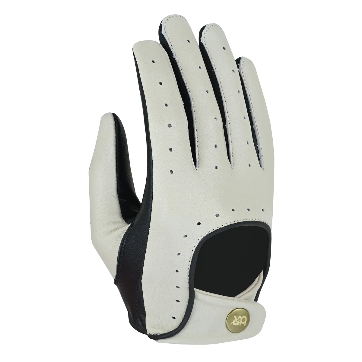 Leather Full 100% Lambskin Motorcycle Gloves Ladies Bone Gloves Women Driving Riding Genuine Finger Car Driving Chauffeur Bikers White-XL