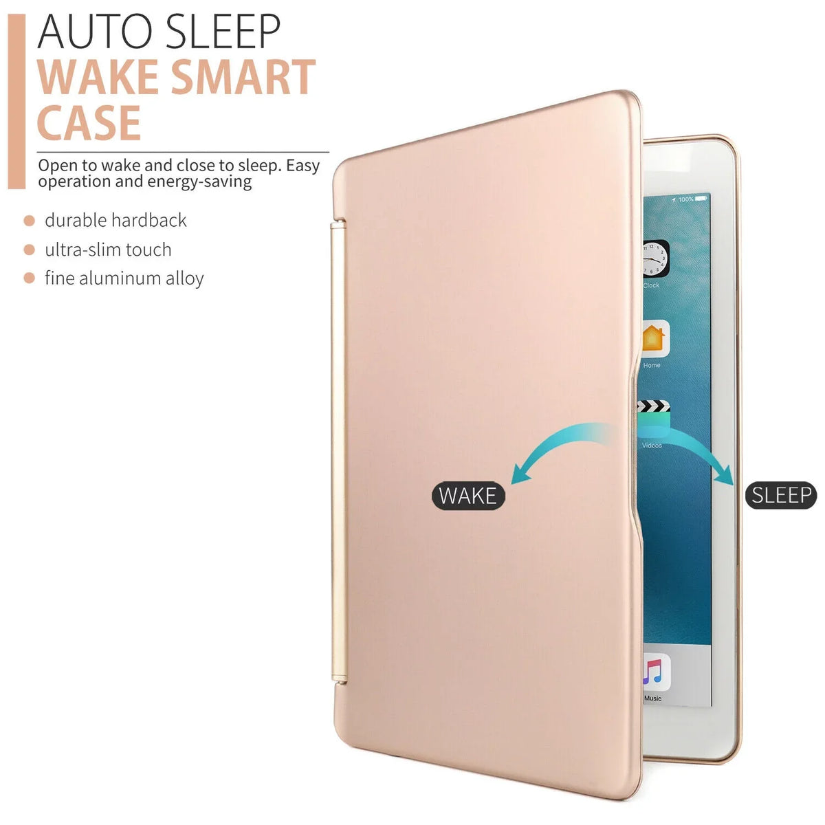 iPad Protective iPad with of to Gen 9th Bluetooth 8th Backlight "Air3 the Shell Pro10.5, Smart Keyboard Sleeve 7th , Gen,(2018) Applicable (2021),(2019) Gen