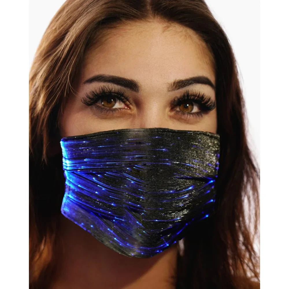 Party Mask classic 106332 LED Western Black Fashion Inc. -