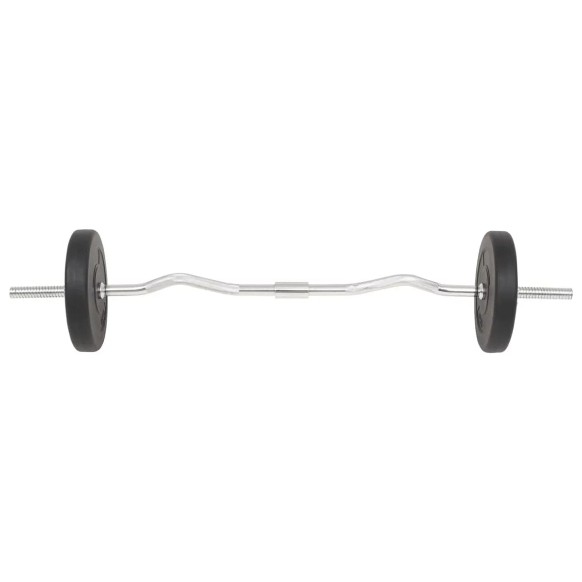 Barbell and Plates with Bodybuilding, Weight Home Fitness, Training, Bars Dumbbell Weightlifting, 66.1 lb for Gym Strength Set moobody
