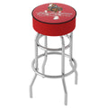 Clydesdale Gameroom Stool new with Seat Bar Red Budweiser Trademark Padded