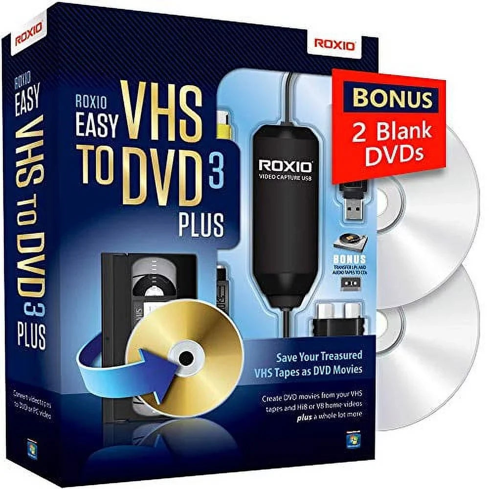 Video | 2 to Roxio Bonus V8 special edition VHS or Digital | DVD 3 VHS, Easy DVDs Hi8, to Plus DVD Converter