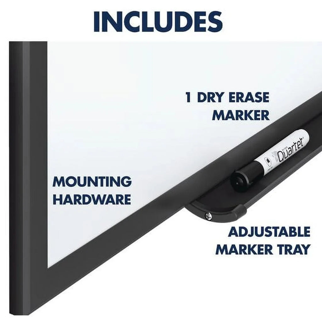 Quartet Classic Dry-Erase 4 Nano-Clean 8 x 48 trendy Black x Board Magnetic Aluminum 96