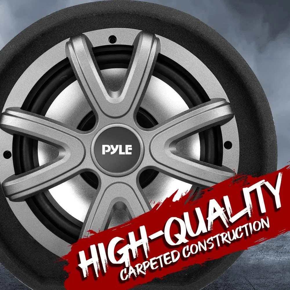 High Audio Car Power Carpeted System Pyle10-Inch Enclosure 500-Watt Speaker Sub trendy Subwoofer Bass Tube