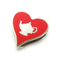 Metal/Enamel Silver/Red Pre-Owned Ring Time HERMES Women's Muffler (Good) Scarf Tea