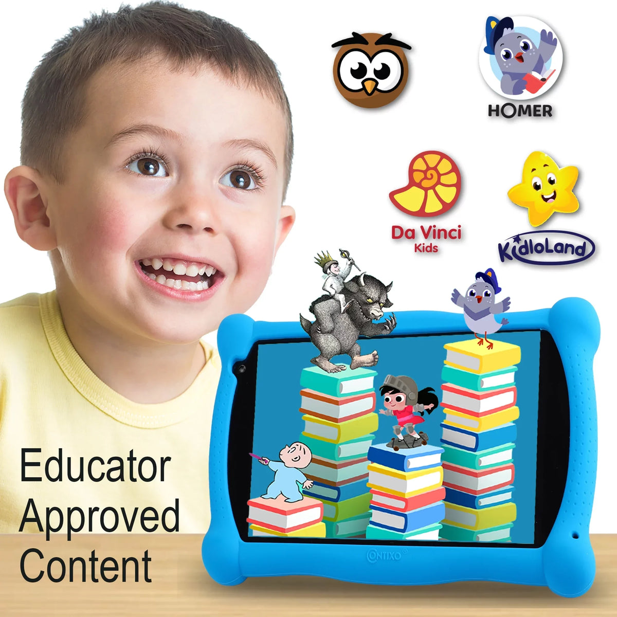 Toddlers Kids for Contixo WiFi Learning 8.1 Children classic V8-3 Kids Bluetooth Infant Android 16GB Tablet Camera