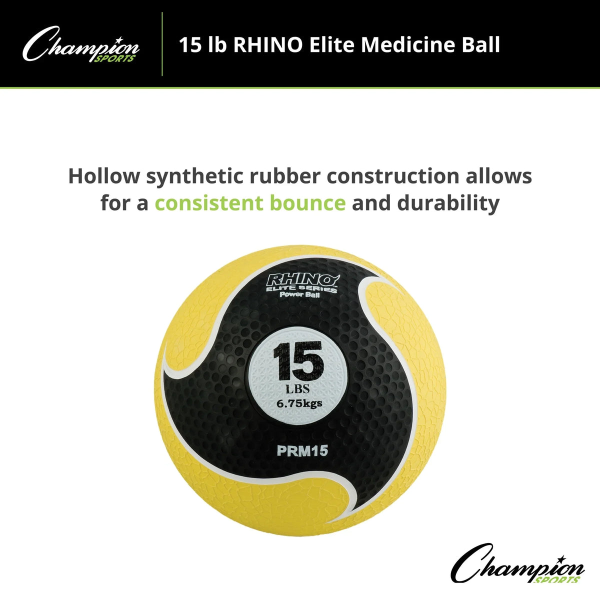 Rhino® Medicine Elite Sports Ball trendy Champion 15lb
