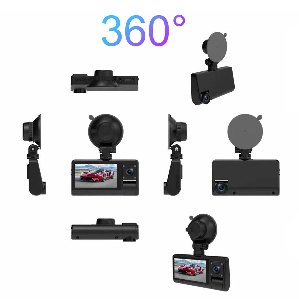 Screen Video Mirror Recorder Rearview for Safety Cam, new Auto Wide Car Driving with Dash Recording Touched Clear Angle, OWSOO