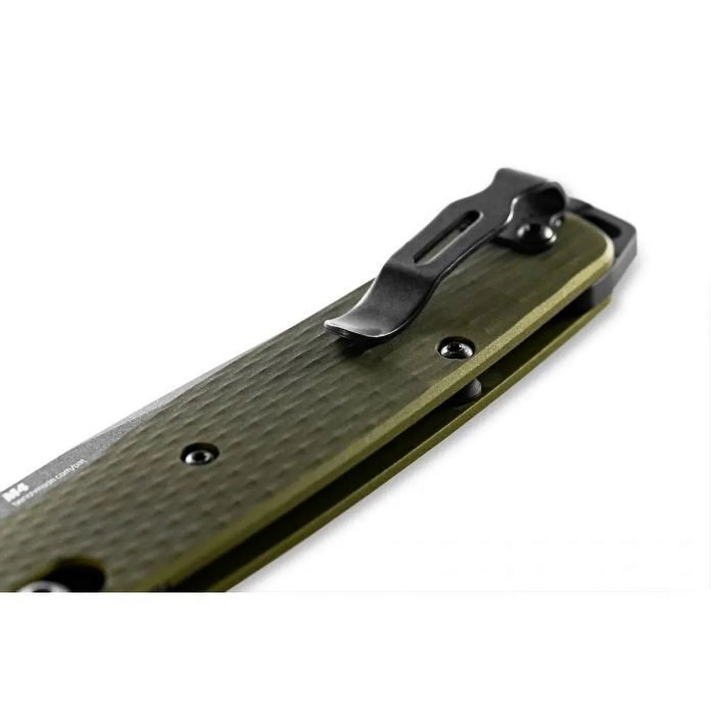 Benchmade 3.38in Plain Tanto Knife Blade 537GY-1 Axis Grey Bailout Coated