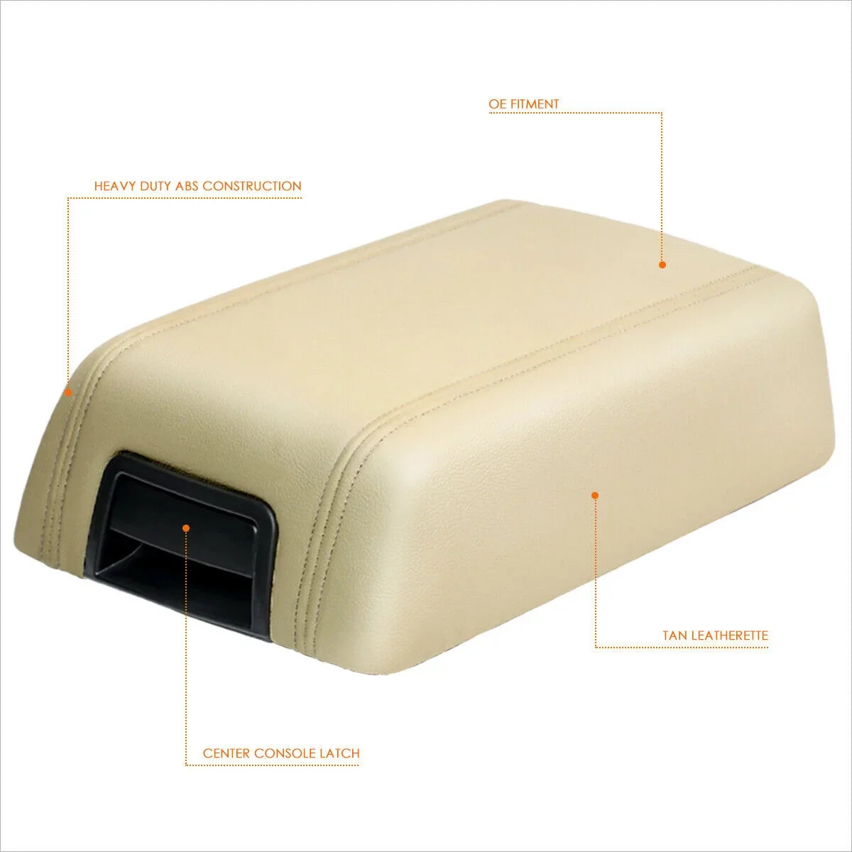 Top Teledu Lincoln classic Armrest Cover For Beige Center Ford Lid Console Latch Repair Kit