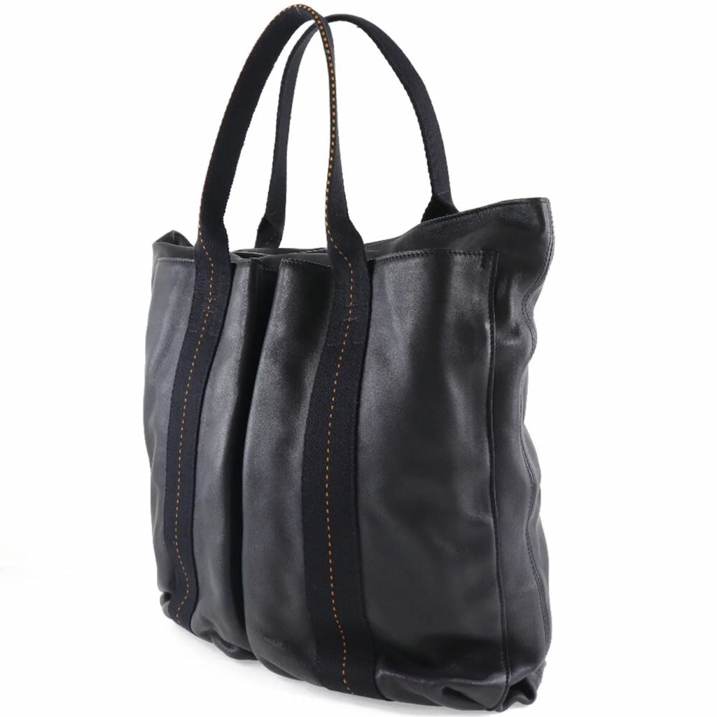 Unisex Pre-Owned special edition Tote Voderma Hermes (Fair) Vertical PM Black Caravan Bag