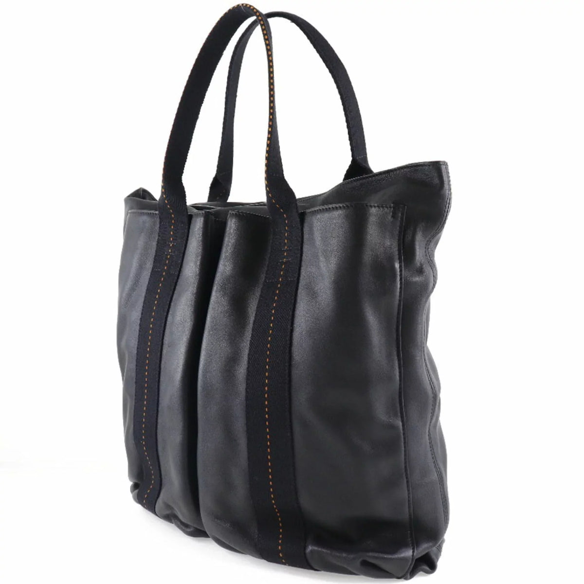 Unisex Pre-Owned special edition Tote Voderma Hermes (Fair) Vertical PM Black Caravan Bag