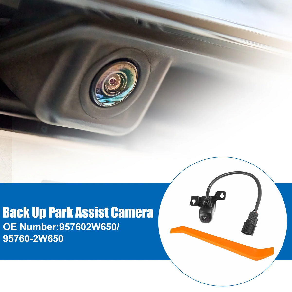 Camera Tool Fe Sport Car W/ 2017-2018 for View Bargains Santa No.957602W650 Set Up Hyundai 1 Unique Rear Back Fit