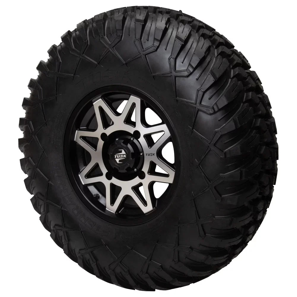 Tusk EPS VI Wheel Machined/Black 5.0 4/110 + Yamaha 14x7 Tintic 2022 Viking 2.0 For