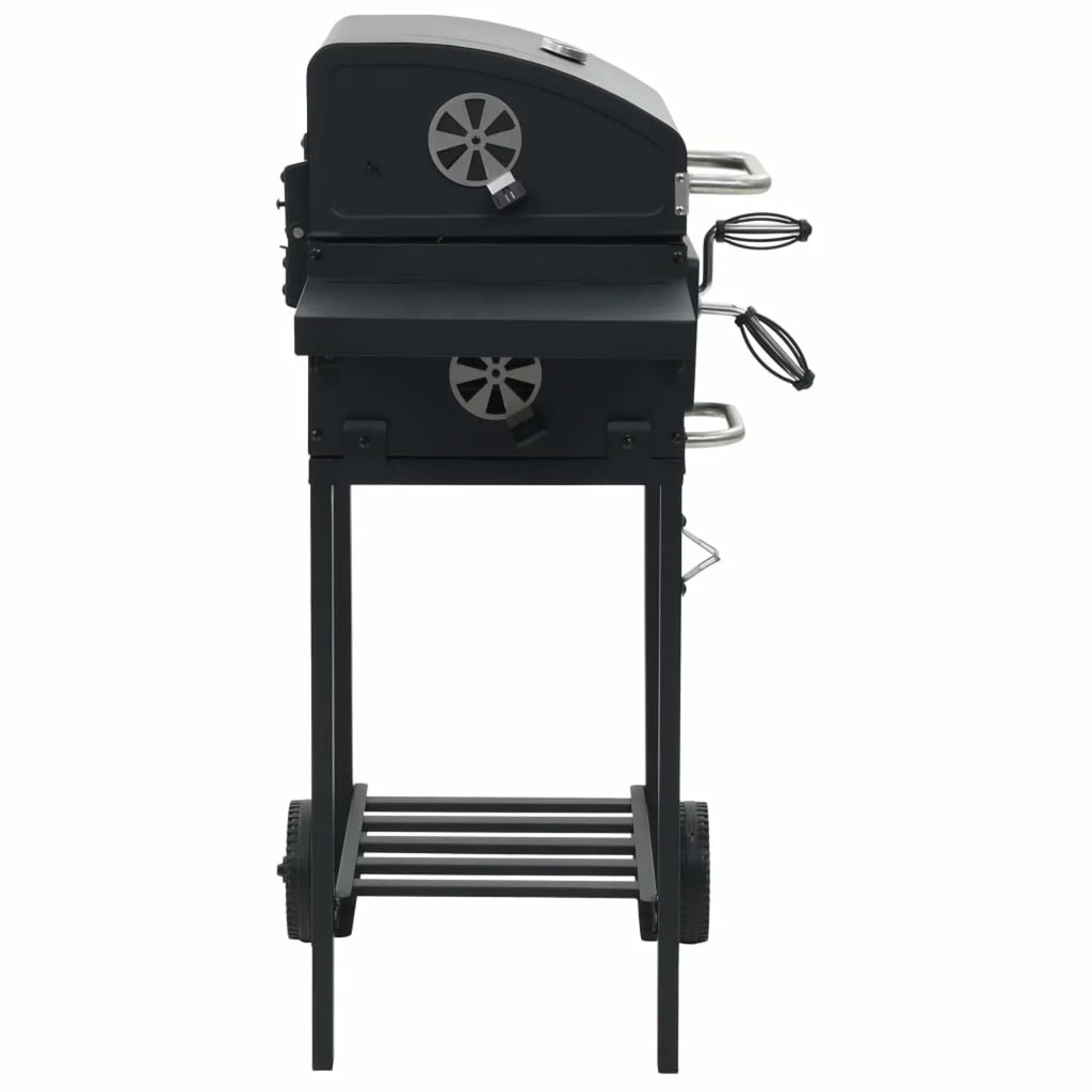 Shelf Grill Black Charcoal-Fueled with Bottom BBQ
