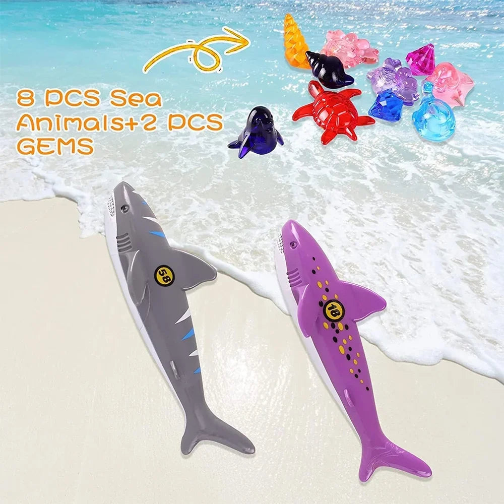 Playoza Summer Kids,Fun Swim & Gifts Boys Development Toys Girls Pool Pool Swimming Swim Bag,20 Skill Diving Storage for Toys Pack Learning Games Dive with Underwater Swimming Diving Set, for