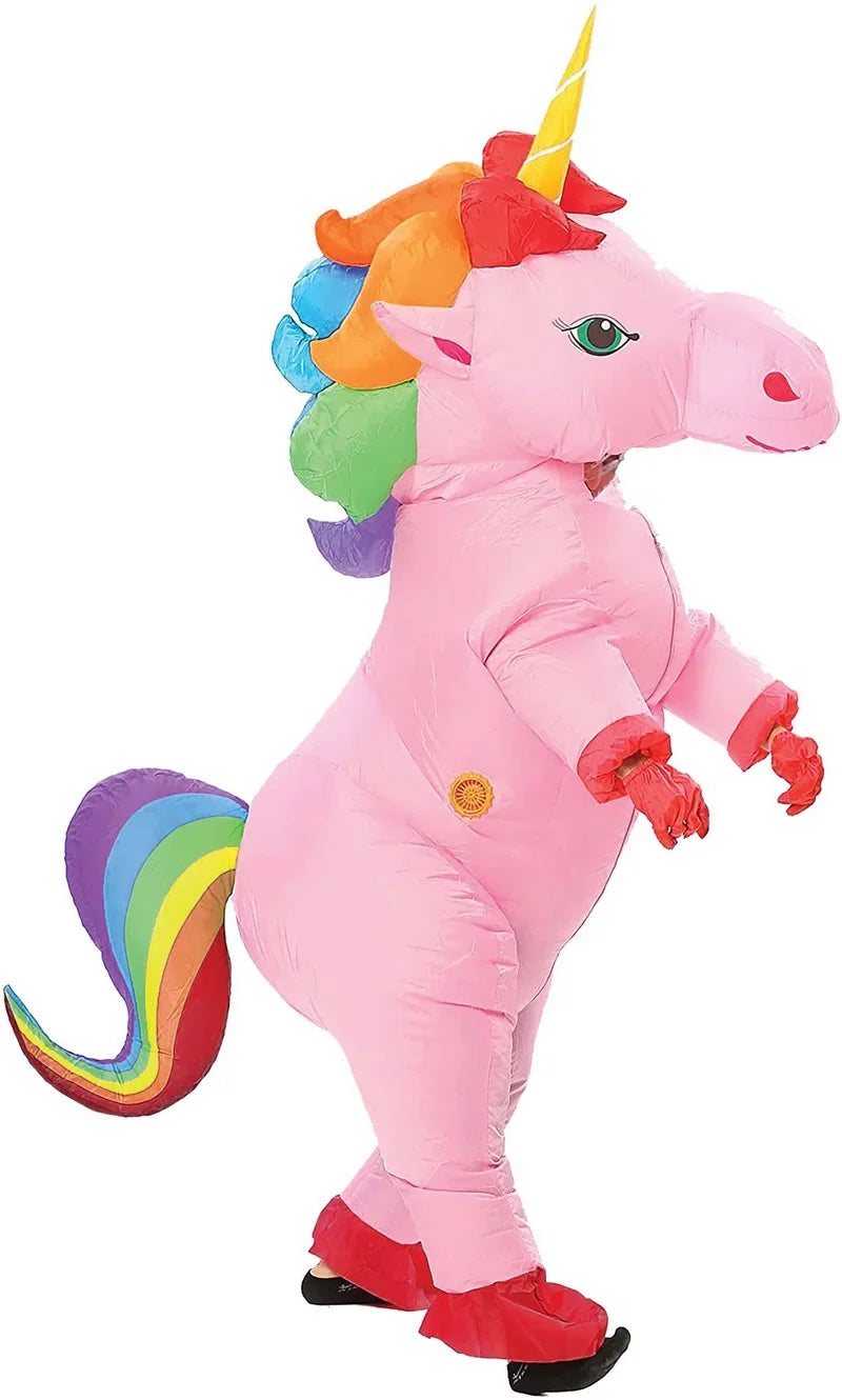 Studio Adult Inflatable Halloween Unicorn Pink SH-21068