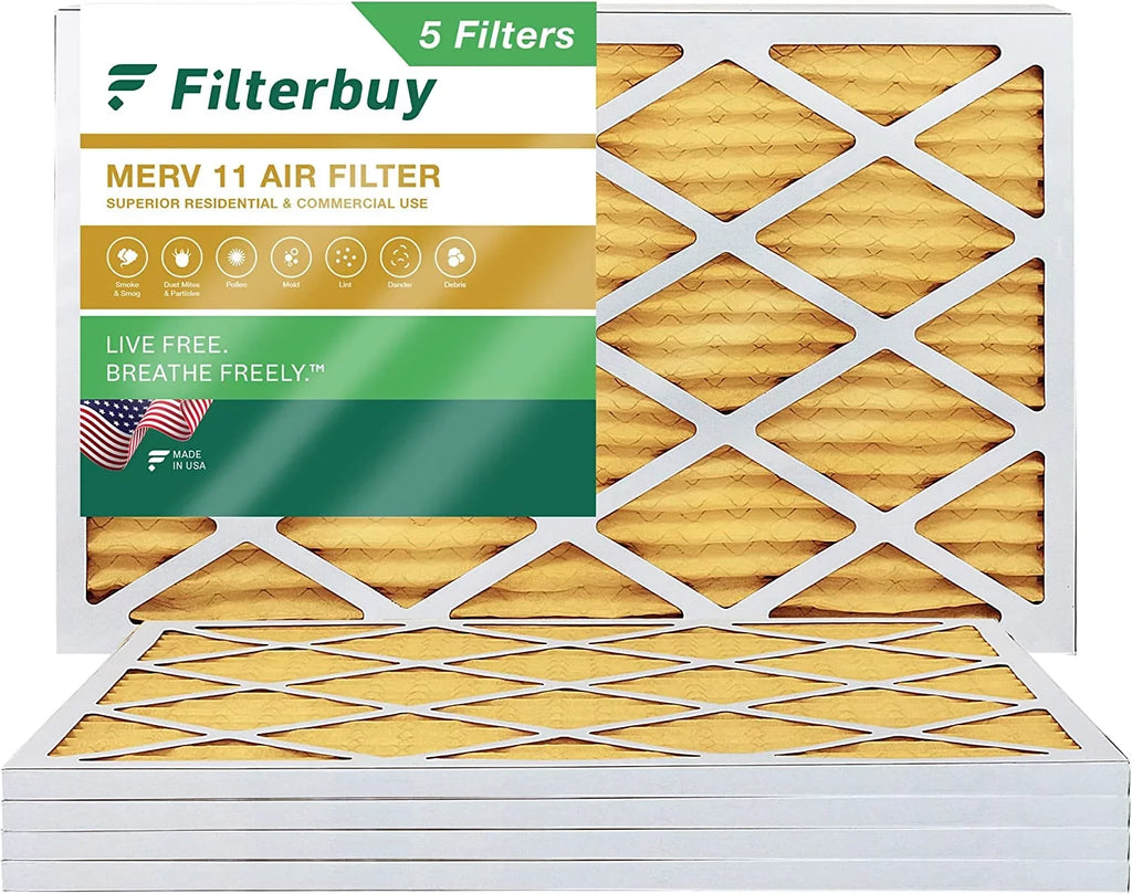 HVAC Air Filterbuy Pleated Filters (5-Pack) 11 AC MERV Furnace 20x32x1