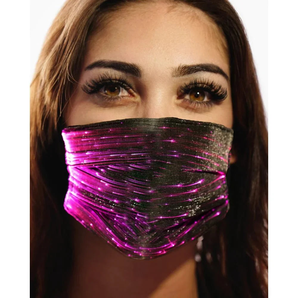 Party Mask classic 106332 LED Western Black Fashion Inc. -