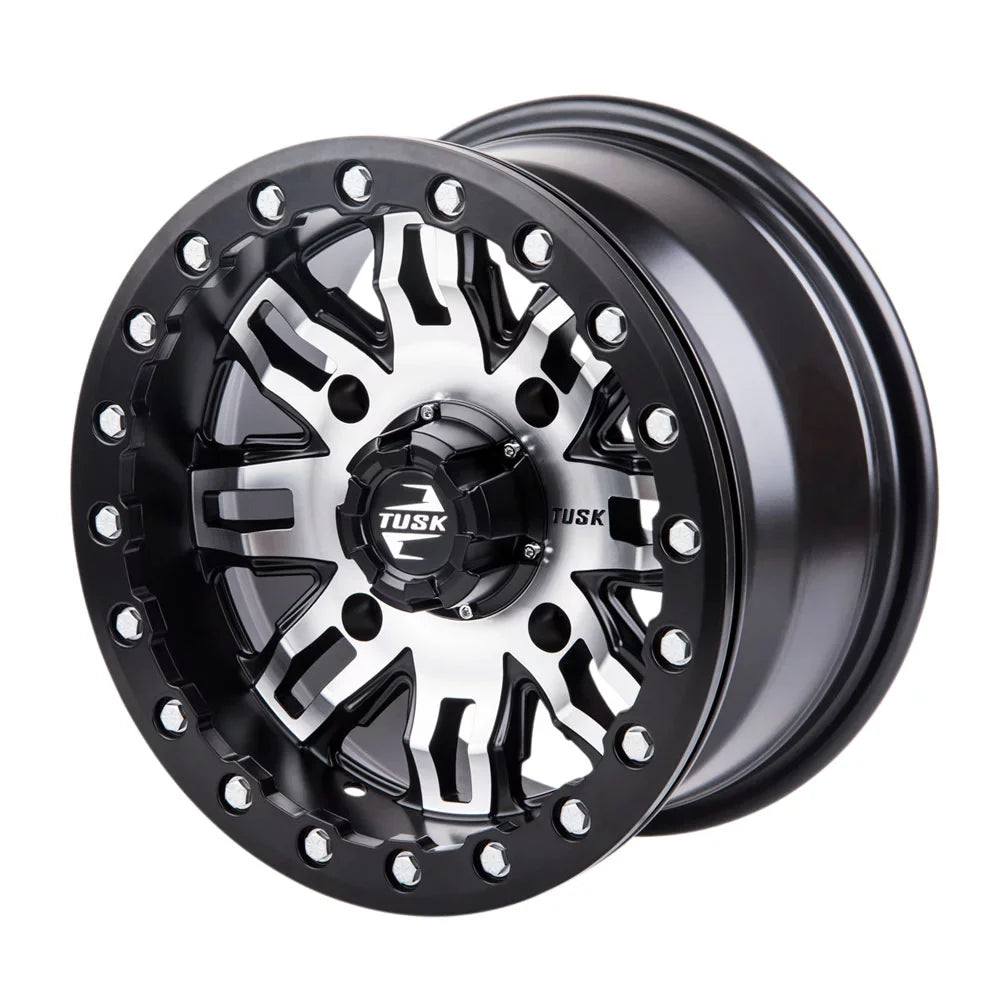 Beadlock Wolverine Wheel 1000 RMAX YAMAHA + Teton R-Spec 4/156 2022 4.0 Machined/Black classic 3.0 For 14x7 Tusk 4