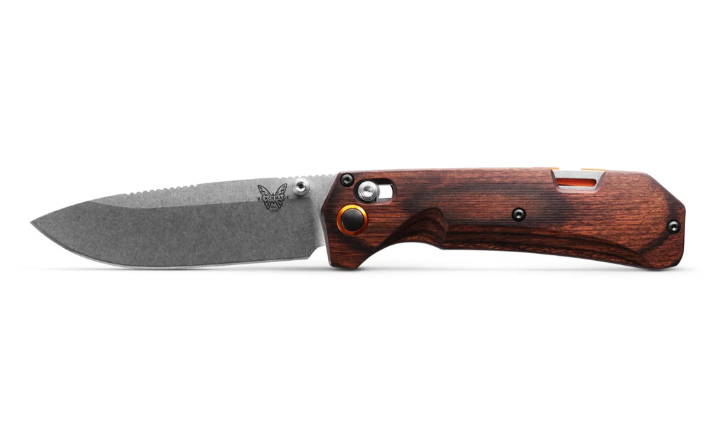 Creek 15062 Wood Pocket CPM-S30V Folding Grizzly Benchmade Stabilized Stainless Knife 3.49"