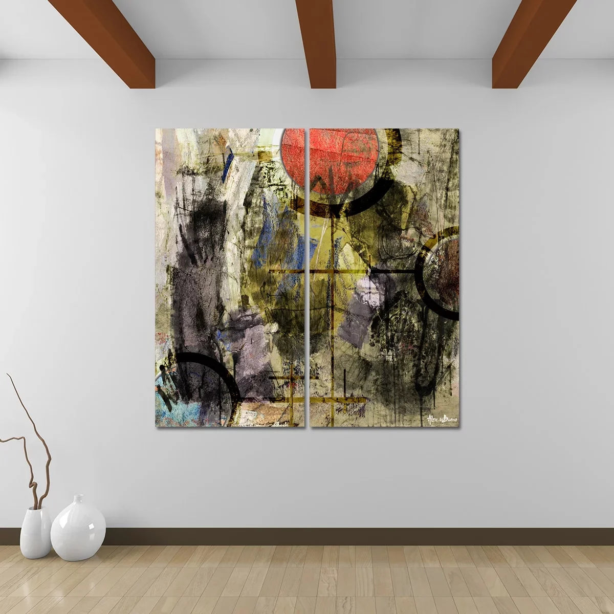 Exchange XXXII' Ready2HangArt Canvas 2-Pc 'Bueno Abstract Set special edition Art