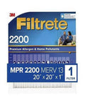 6) x of (Pack Air 20 Pleated 3M 1 in. in. H x 3m in. Company D Filter 20 Filtrete W