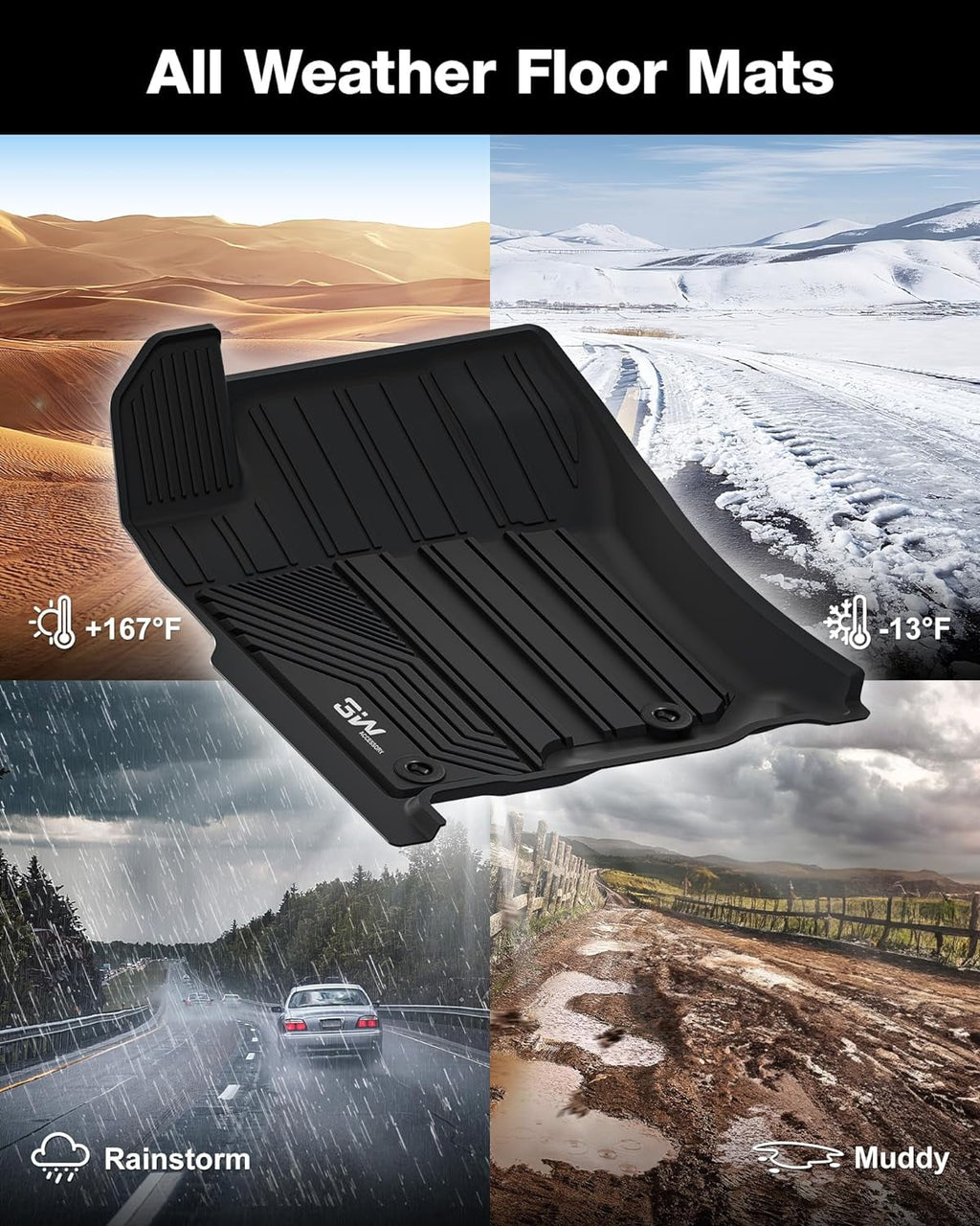 Black and 4Runner Full Liners 2nd 2013-2024/Lexus Seat Custom GX460) for & Cargo GX460 Mat 4Runner For 5 1st Fit & Row new Fit 3W Car Toyota Floor & Floor 2014-2022 Mats Liner Set Mats Trunk