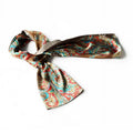 Multi-Pattern Graceful Silk Fashion Blancho Coffee Paisley & Scarf/Wrap/ShawlSmall Soft